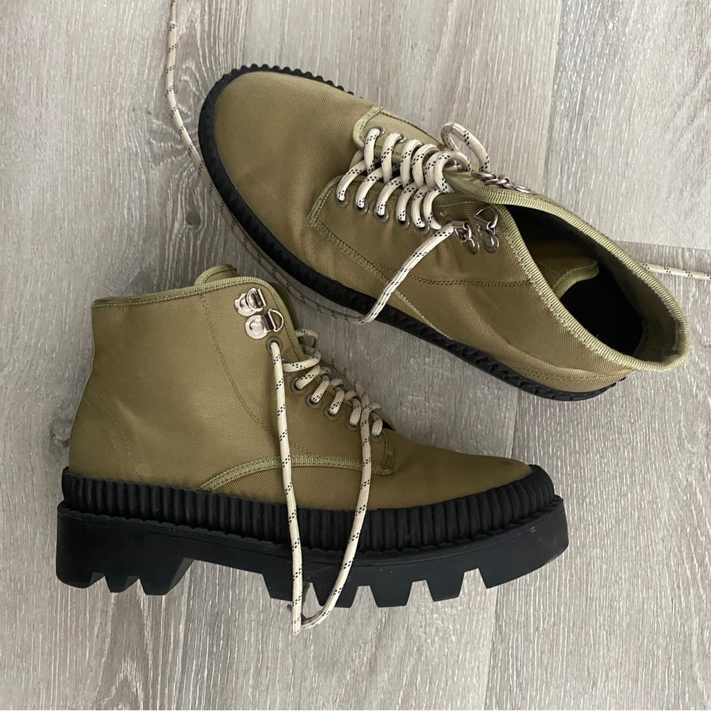 Anthropologie Silent D Green Booties